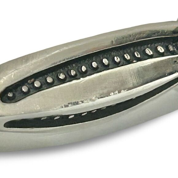 Harry H. Begay Sterling Silver Turquoise Ingot Cuff Bracelet - Picture 7 of 8